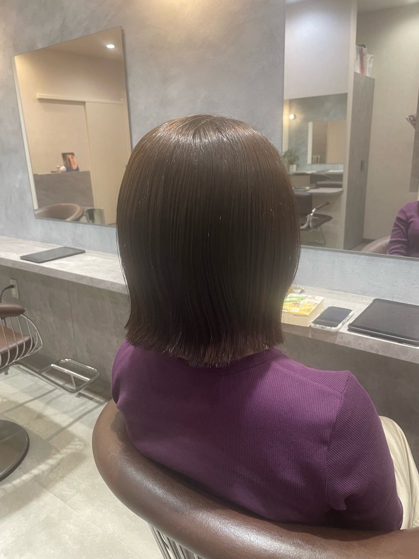 ショート カラー ヘアカラー 田中 里桜奈のヘアスタイル