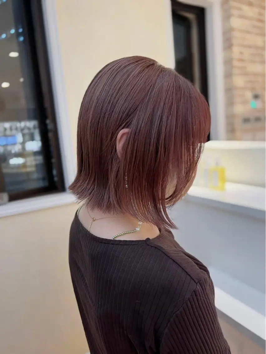 ショート 切りっぱなしボブ ショートボブ ボブレイヤー ボブ くびれヘア 似合わせカット🎀 𝑵𝒐𝒏𝒐🎀のヘアスタイル