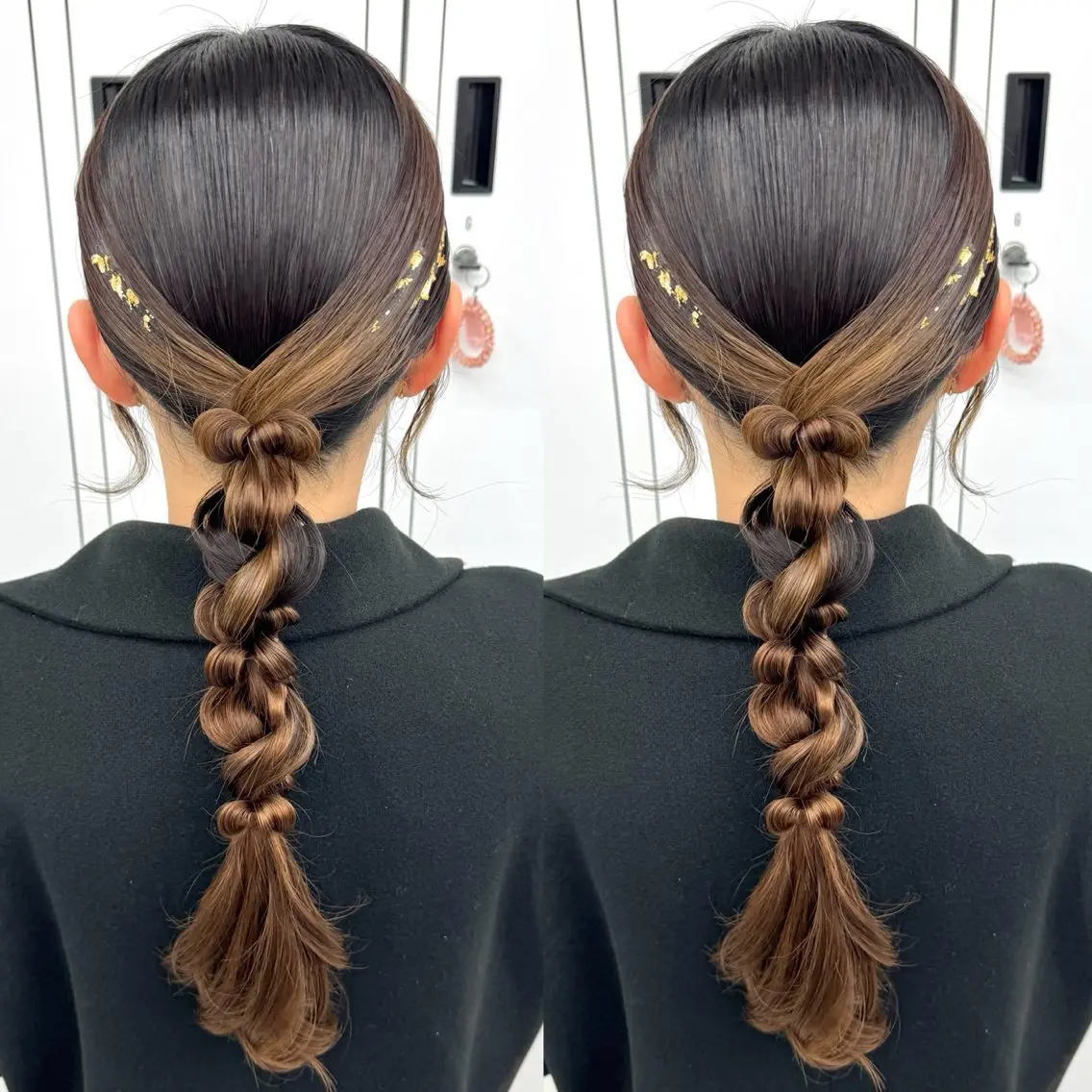 ロング ヘアアレンジ ヘアセット ヘアメ🎀ハイトーン 🩵エクステ🪄しほのヘアスタイル
