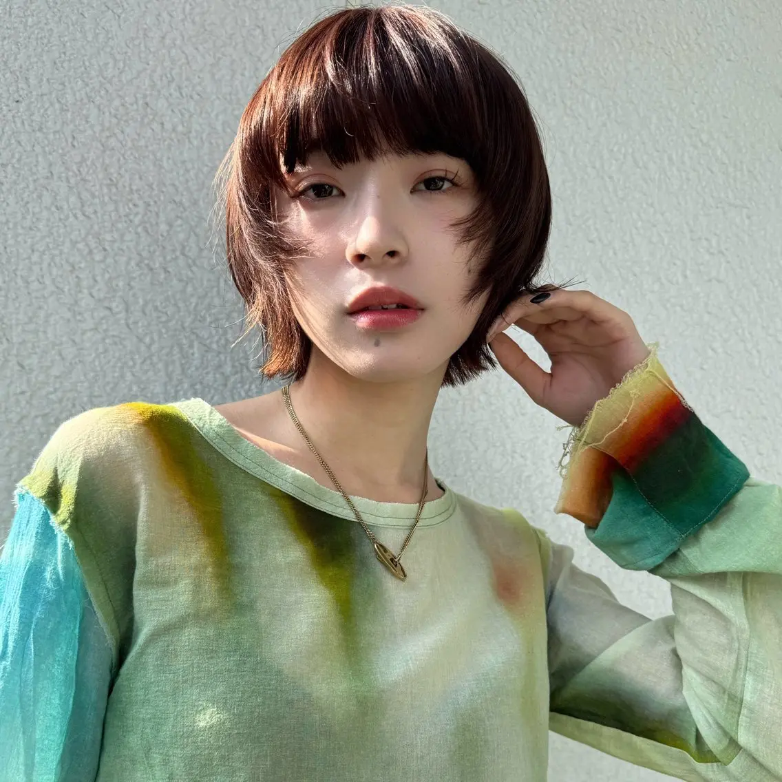 🍃【✨人気No.2🌷✨】🍃似合わせカット&高発色透明感カラー&内部補正2stepトリートメント🍃の写真