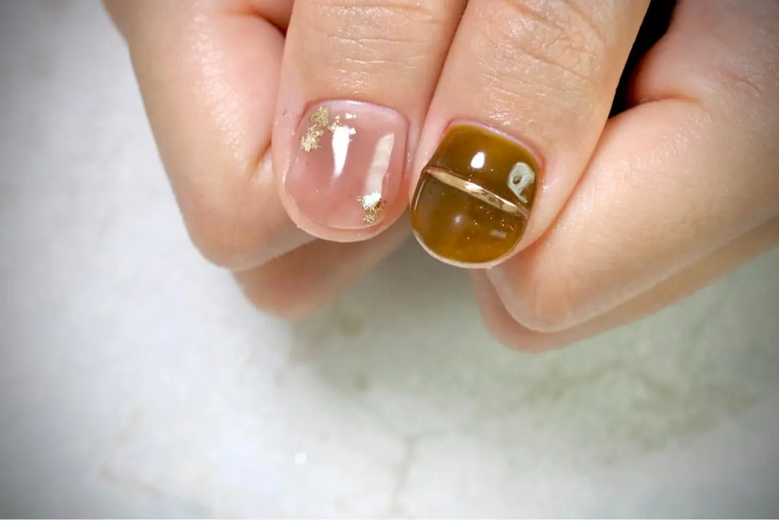ネイル オーロラネイル カジュアル ジェルネイル ラメ(グリッター) マグネットネイル ハンドネイル MH Nailのネイルデザイン