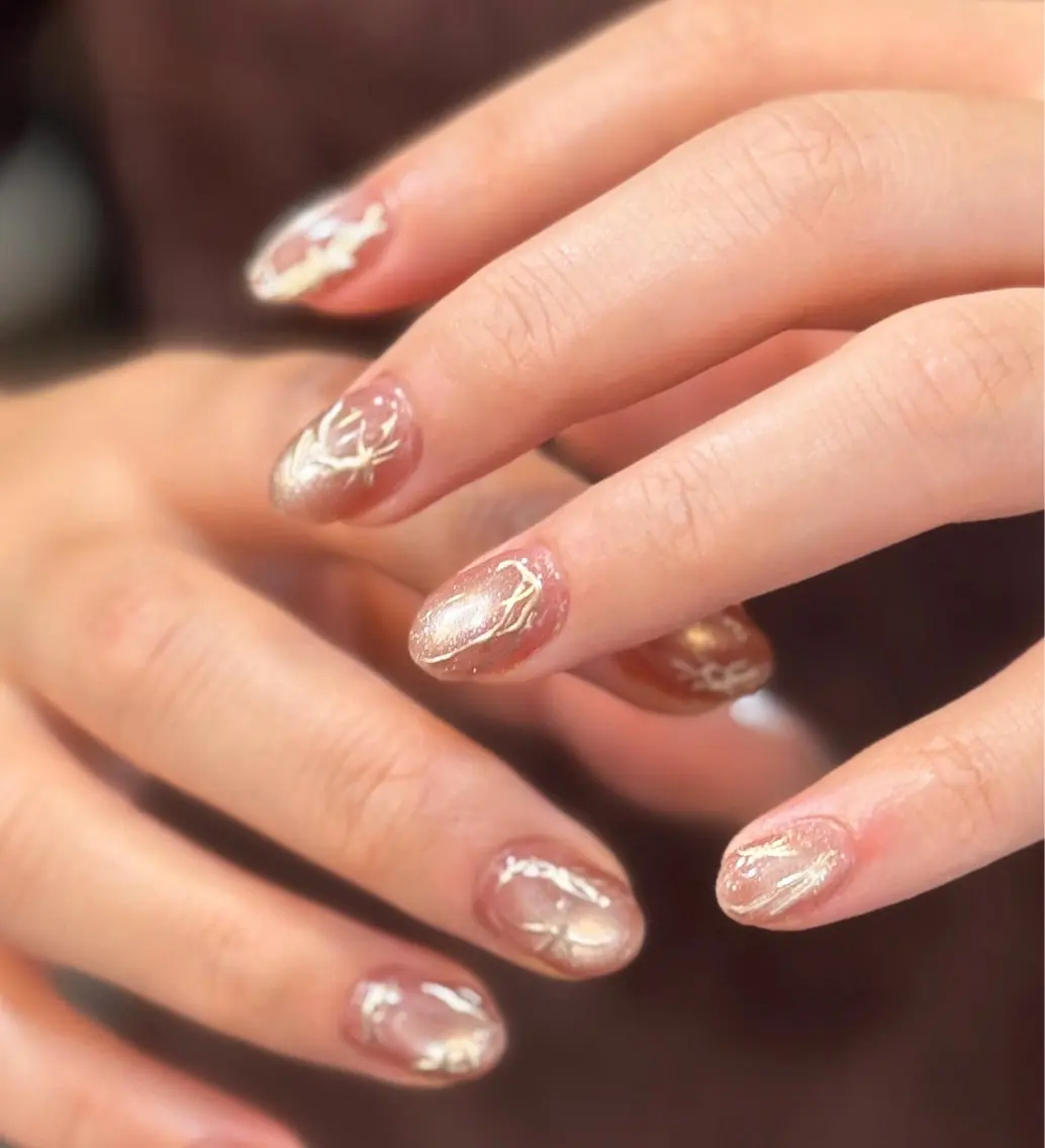 ネイル ジェルネイル マグネットネイル メンズネイル ミラーネイル ハンドネイル MIMnail メンズネイリストのネイルデザイン