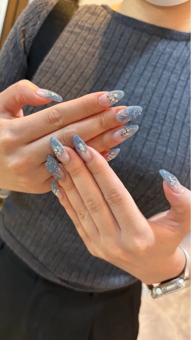ネイル キラキラネイル ハンドネイル nailsalon Utopiaのネイルデザイン