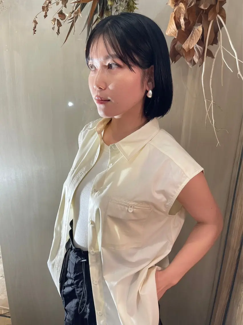 ショート カラー ボブ 似合わせカット カット ヘアカラー トリートメント (h)wim ウィムのヘアスタイル