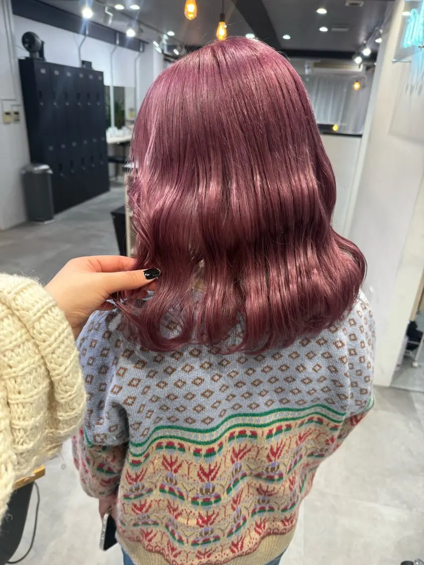 ミディアム カラー カット ヘアカラー ダブルカラー🩰 CHIHIRO👒のヘアスタイル