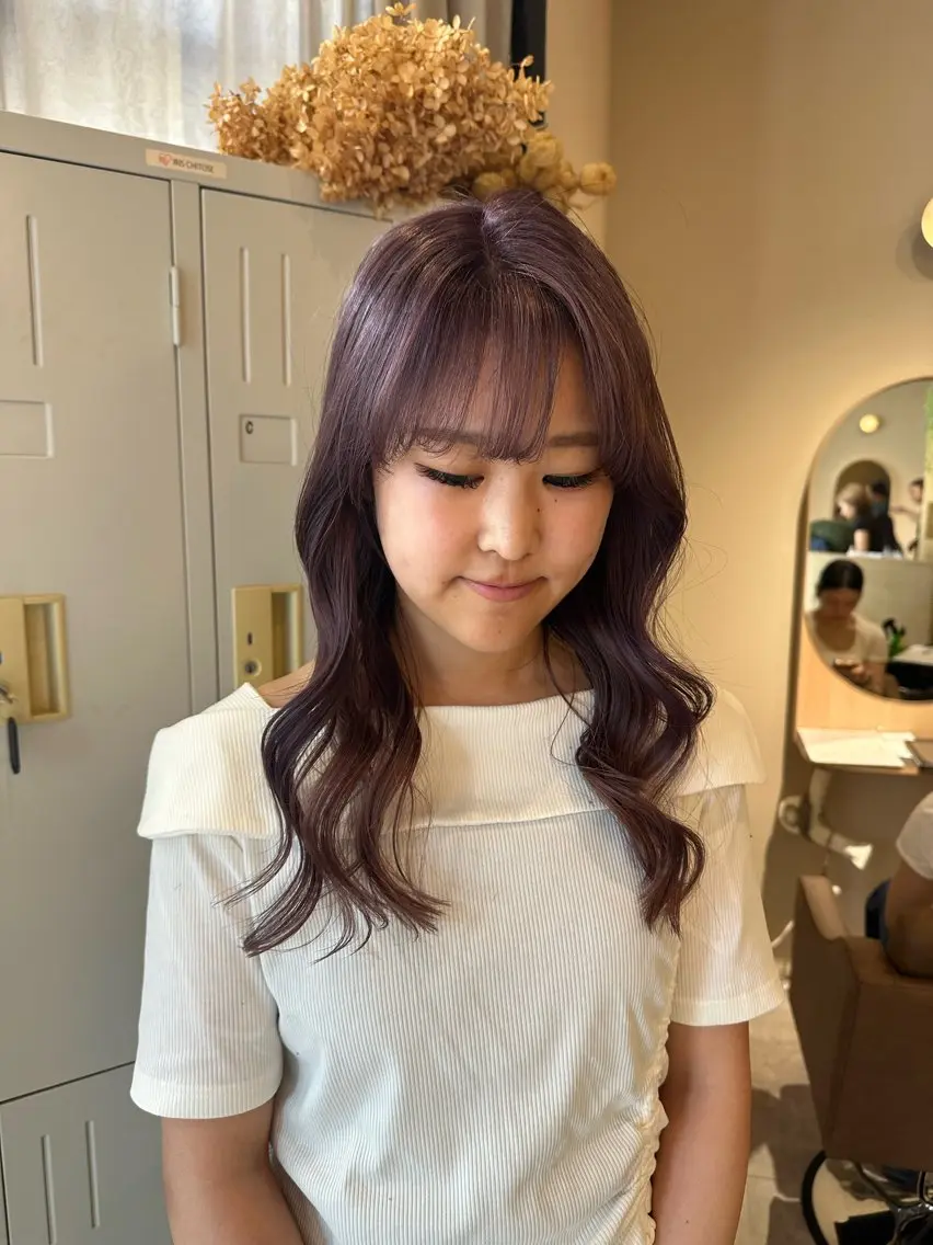 ロング カラー カット ヘアカラー 高橋 那美のヘアスタイル