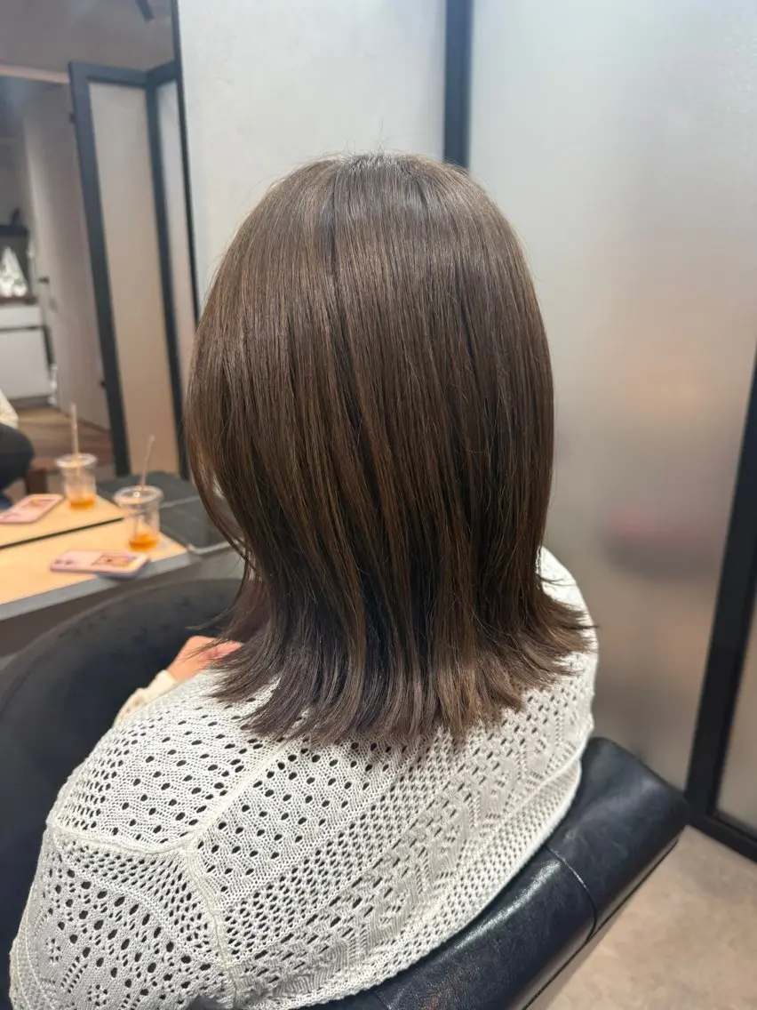 ミディアム カラー ヘアカラー トリートメント soi 💜AYAKOのヘアスタイル