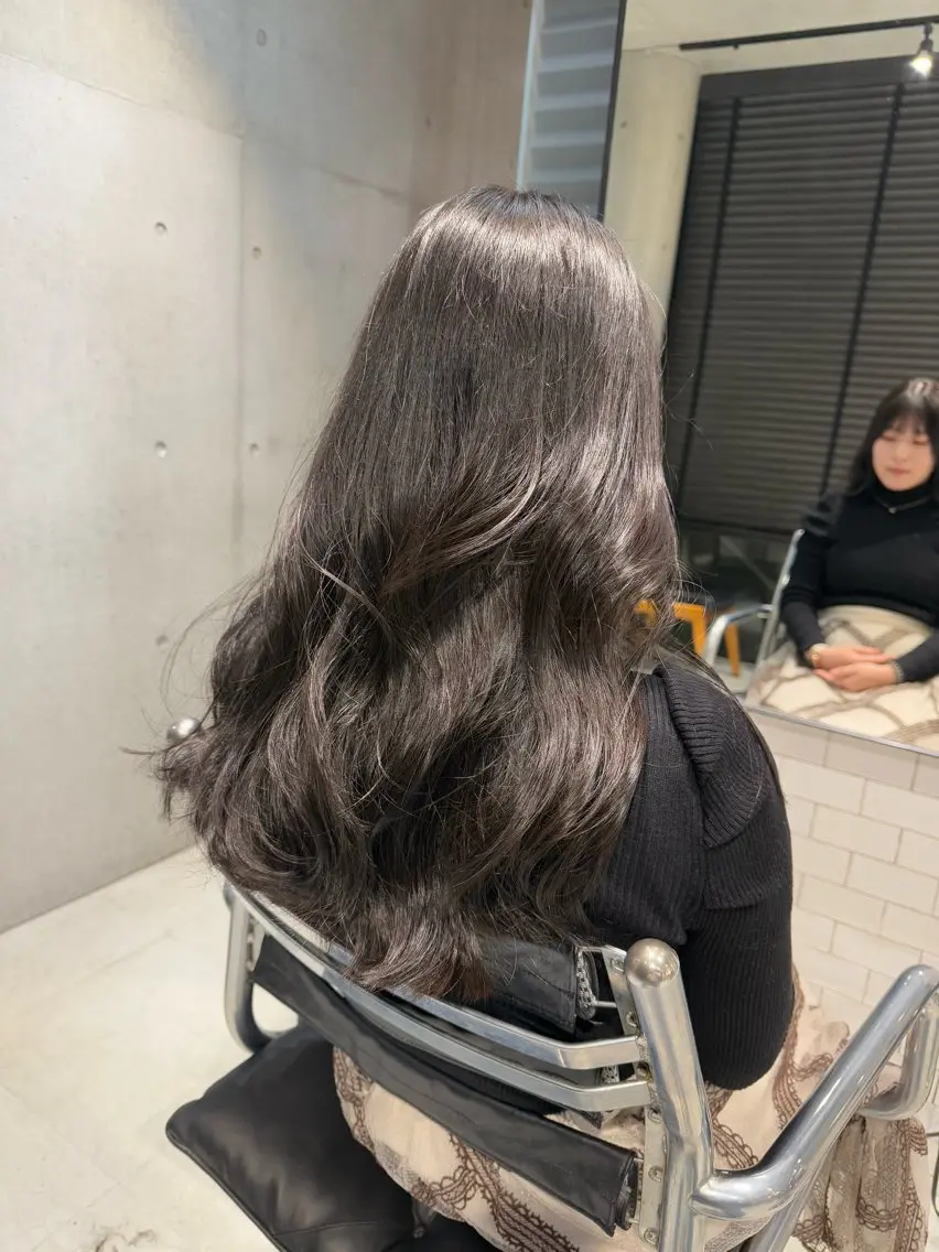 セミロング カラー カット ヘアカラー トリートメント 【銀座】艶髪/上品な カラー特化/涼のヘアスタイル