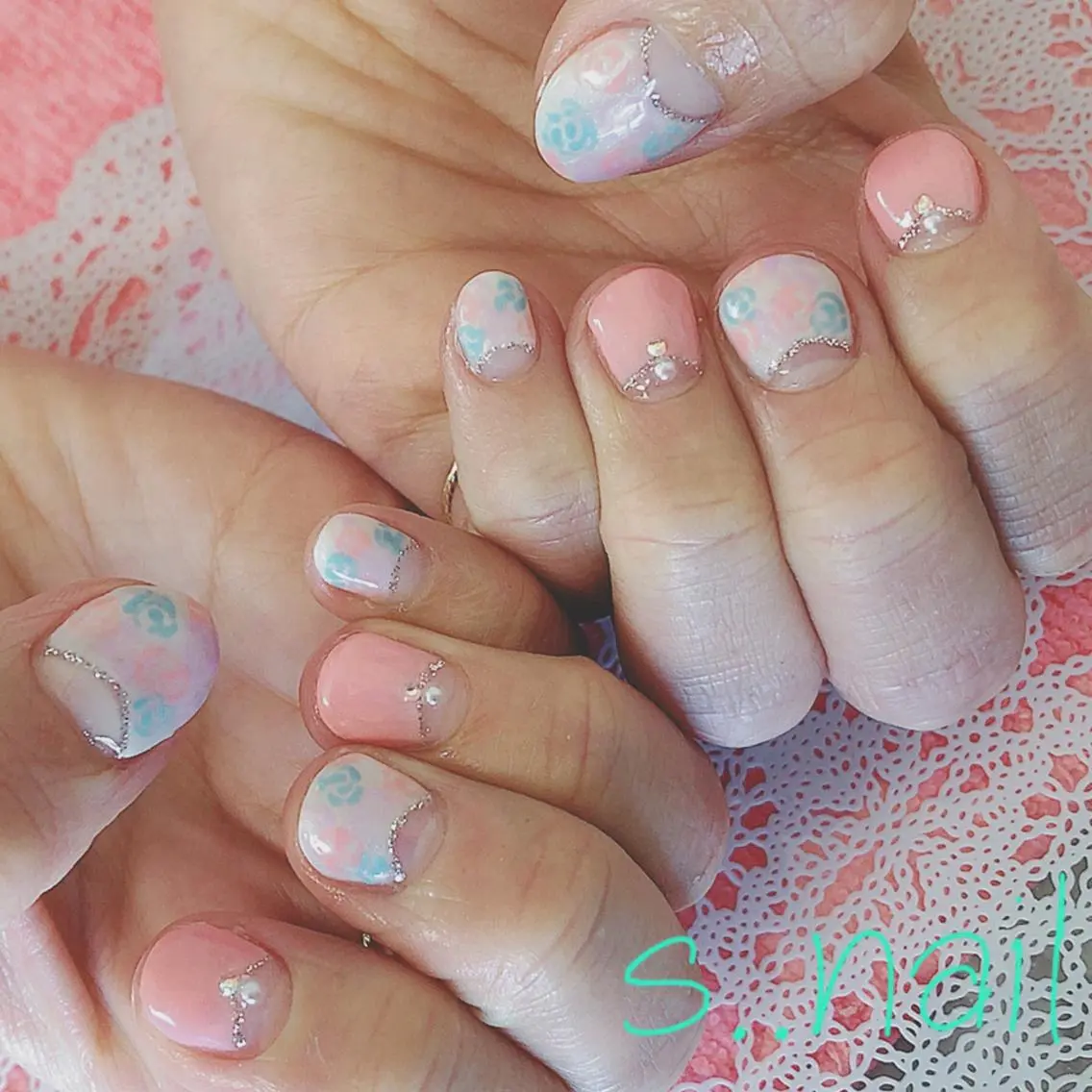 ネイル アートネイル フレンチネイル 春ネイル ハンドネイル フットネイル s..nail / MORITAのネイルデザイン