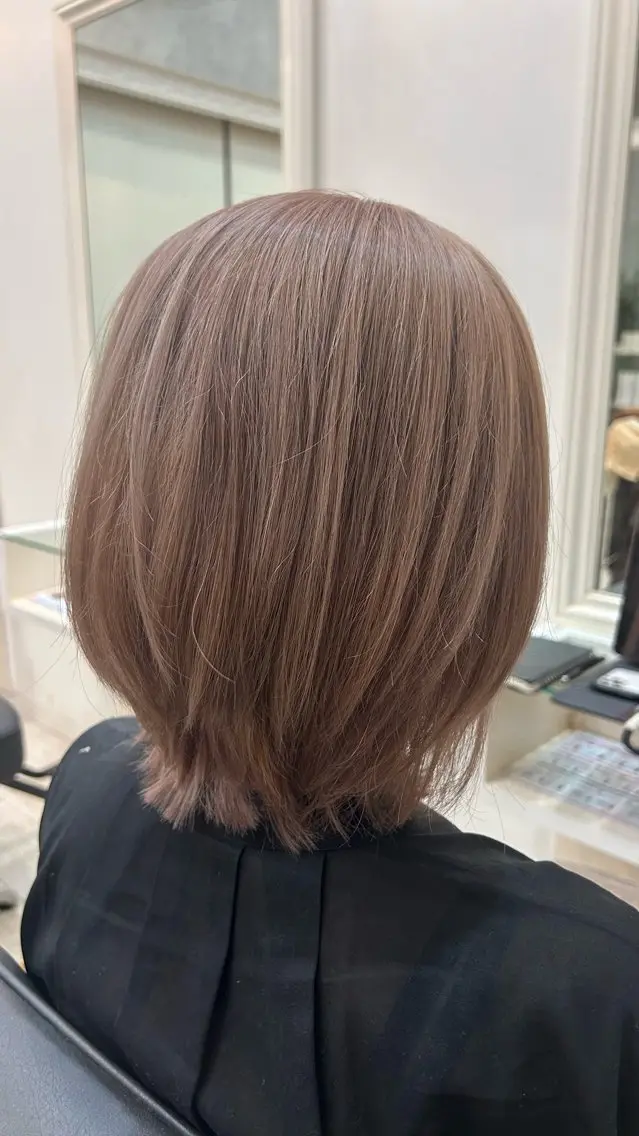 ミディアム カット ヘアカラー トリートメント 💎イシヅカ ココロ💎のヘアスタイル