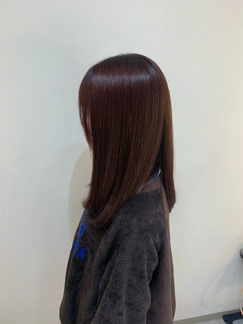 【✨低ダメージ!コスメ💥縮毛矯正✨】+【🌈カット🌈】+【🍀ヘアカラー🍀】の写真