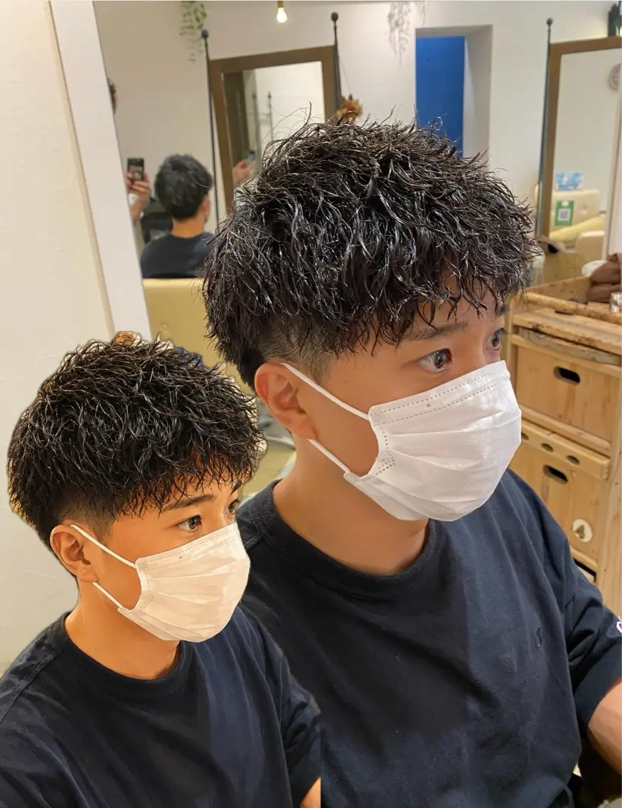 ✨メンズ一番人気☆カット＋パーマ＋トリートメントの写真
