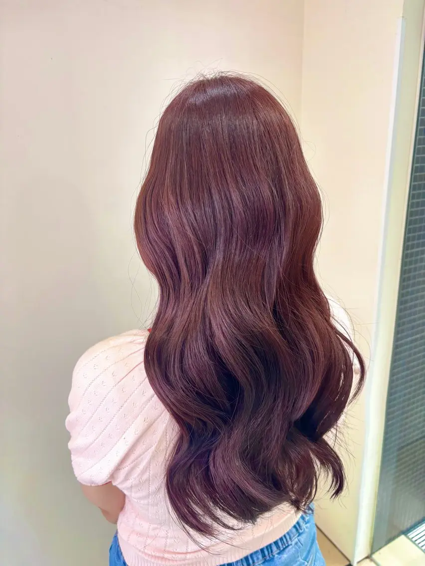 ロング カラー ヘアカラー トリートメント うる艶カラー/ 髪質改善/まい🪐‪のヘアスタイル