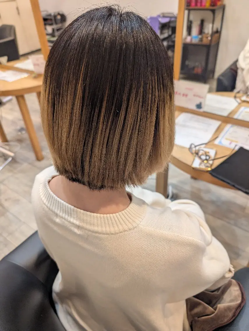 ショート 髪質改善 縮毛矯正 カット 縮毛矯正 トリートメント 田崎 暁大のヘアスタイル
