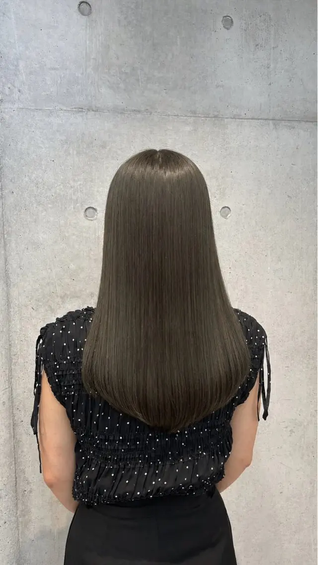 ロング カラー パーマ ヘアアレンジ メンズ 赤み消し艶カラー/美 髪☘️Reika☘️のヘアスタイル