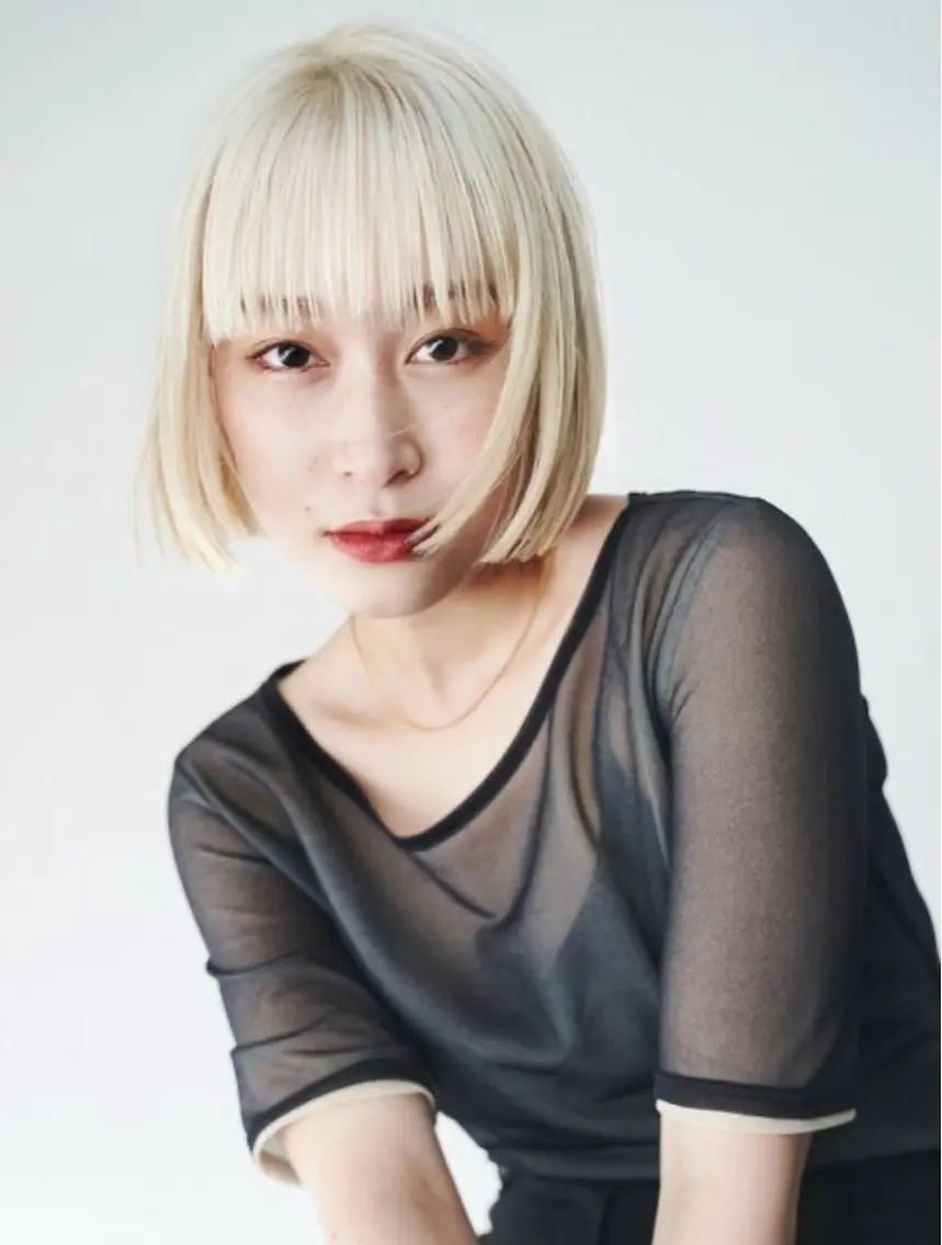 ショート カラー ヘアカラー ブリ—チ🎨パ—マ 🌿表参道ちえ🌿のヘアスタイル