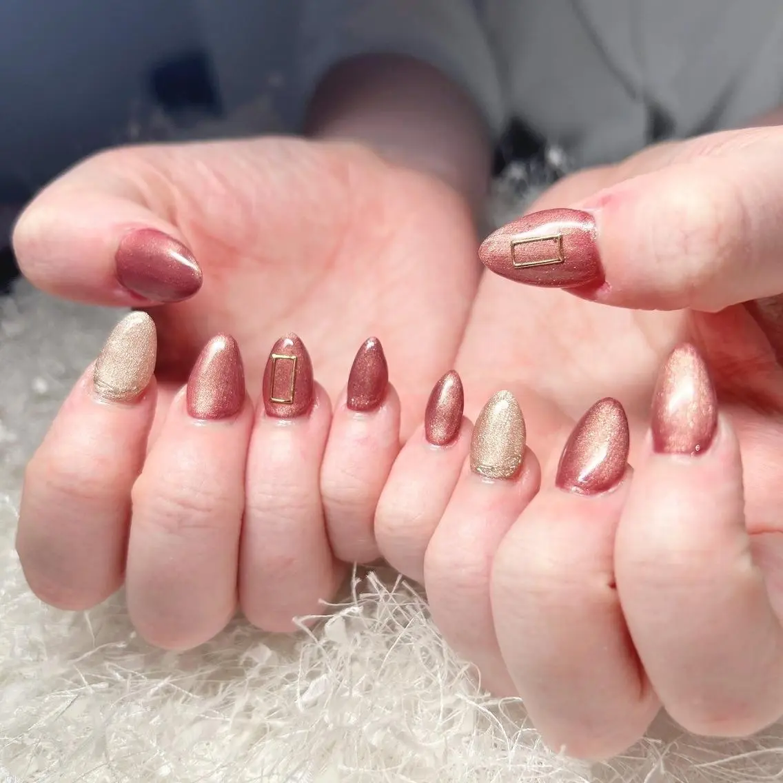 ネイル 長さ出し フレンチネイル ジェルネイル グラデーション 韓国ネイル ハンドネイル Nail&eye Belire 新宿のネイルデザイン