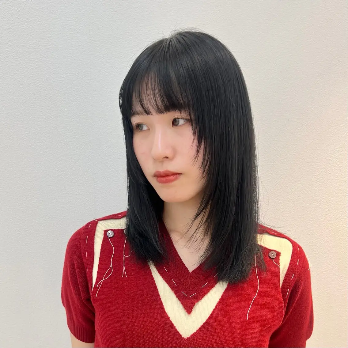 【💎人気No.1メニュー💎】平日のみ:デザインカット➕フルカラー➕サラ艶3STEPトリートメント¥7980の写真