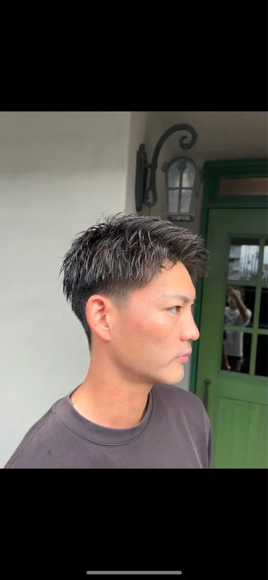 ショート メンズ 似合わせカット SHION men's permのヘアスタイル