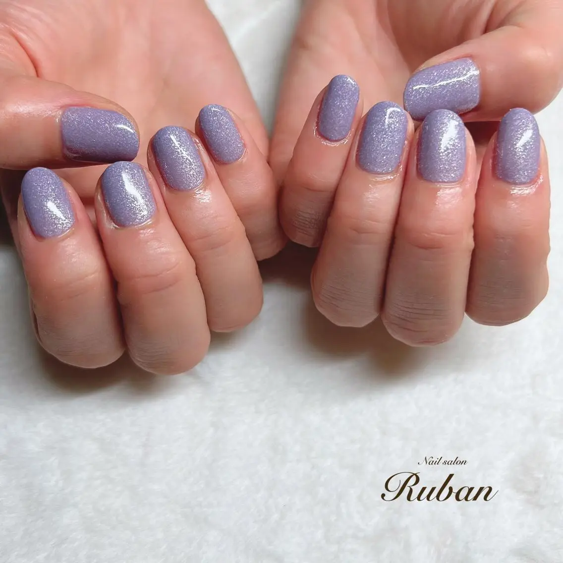 ネイル ラメ(グリッター) ワンカラーネイル シンプルネイル Nail salon Rubanのネイルデザイン