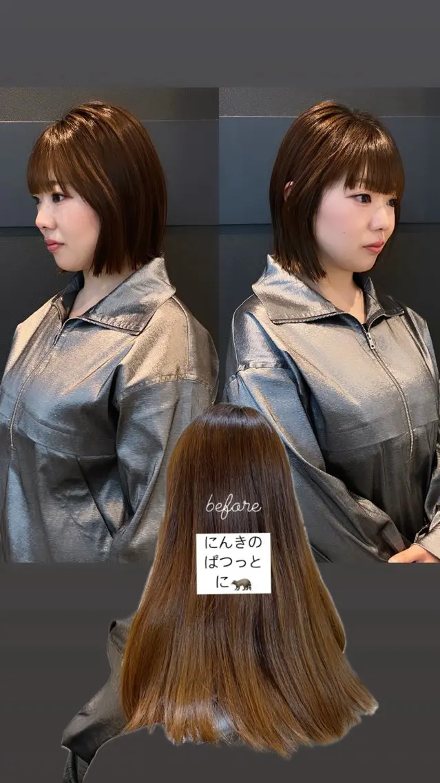 ショート カラー 縮毛矯正 mai / linoah˚✧のヘアスタイル