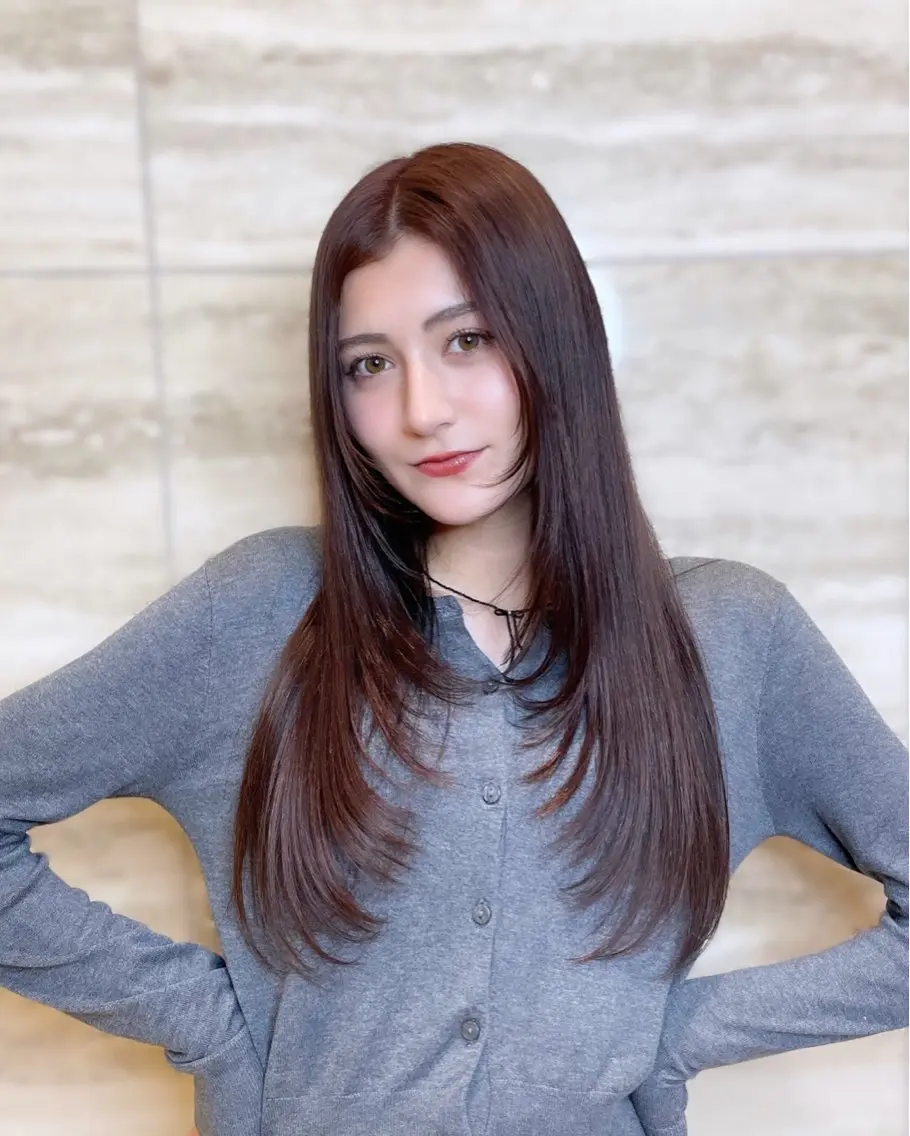 ロング カラー カット ヘアカラー トリートメント 🦋韓国系指名No1 店長/圓山 祐也🦋のヘアスタイル