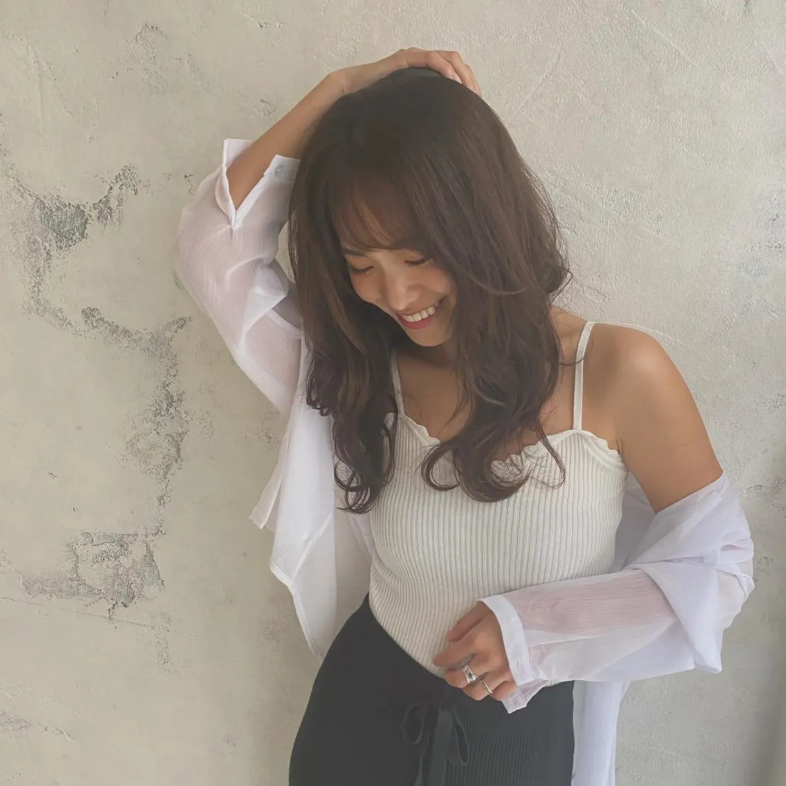 ロング カラー putri店長 和田鈴采のヘアスタイル