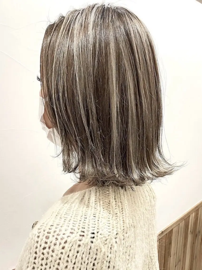ショート カラー カット ヘアカラー トリートメント ヘアセット 吉田裕太/ハイライト ダブルカラーのヘアスタイル