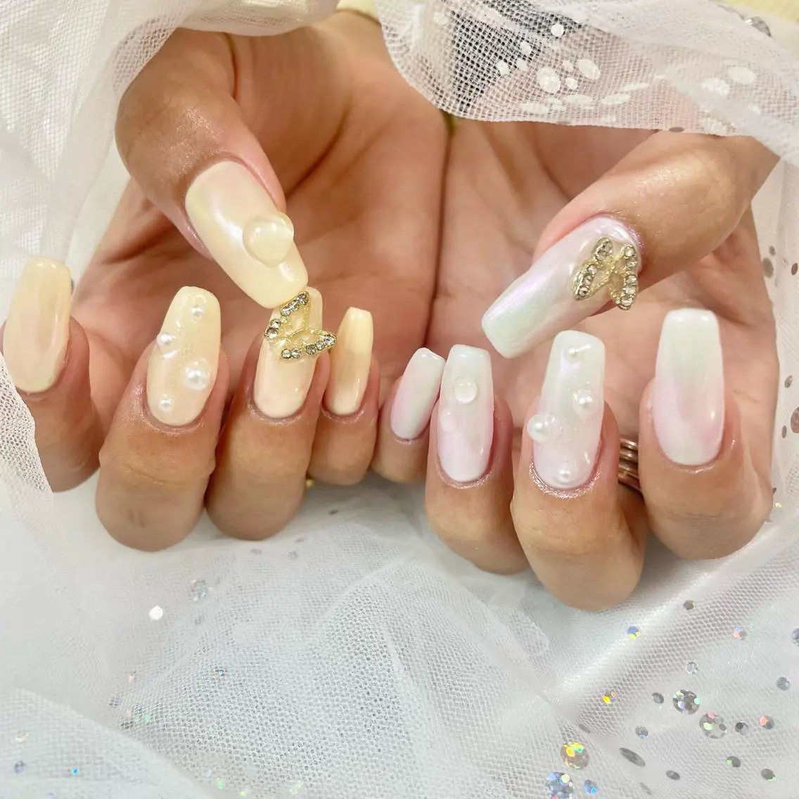 ネイル オーロラネイル ワンホンネイル 🎀AYAKO 🎀中韓ネイルのネイルデザイン