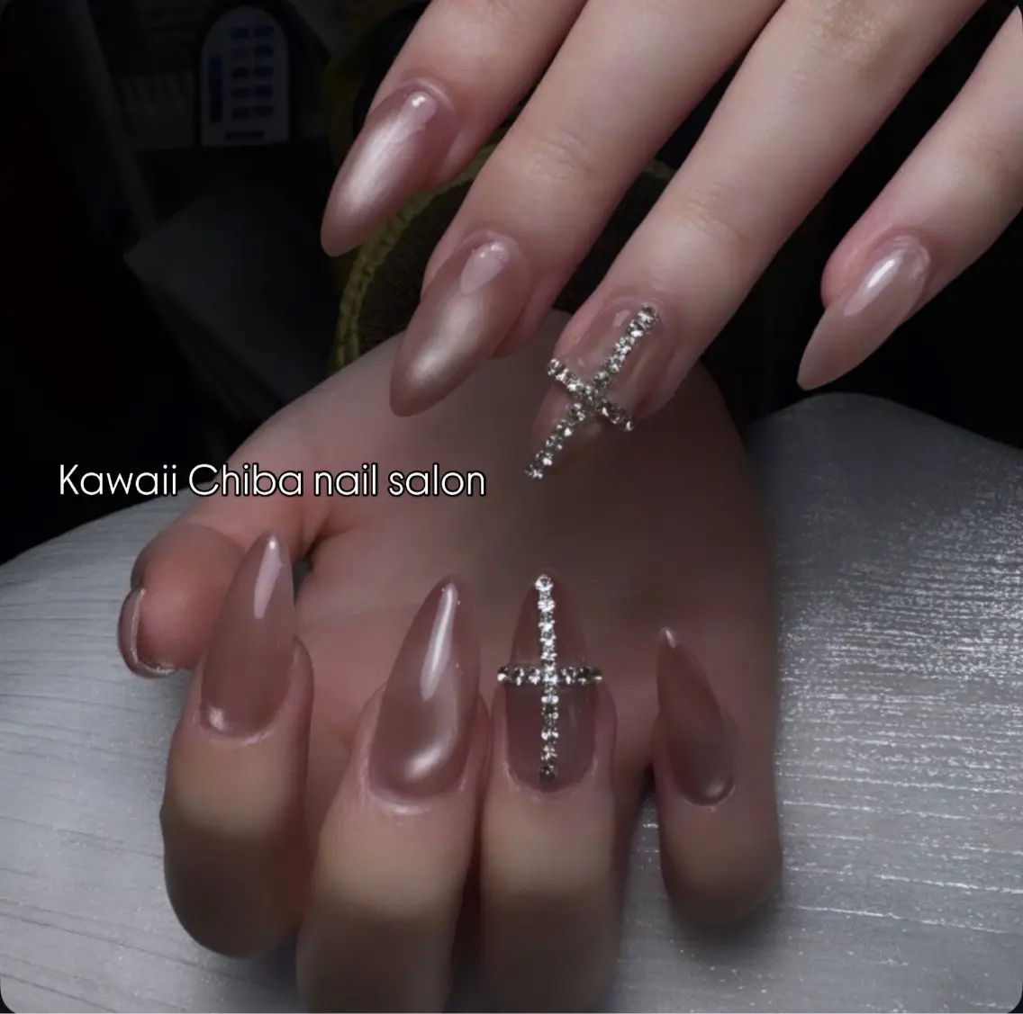 ネイル チークネイル 桜ネイル 長さ出し フラワーネイル フレンチネイル ハンドネイル ハンドケア Kawaii Chiba nailのネイルデザイン