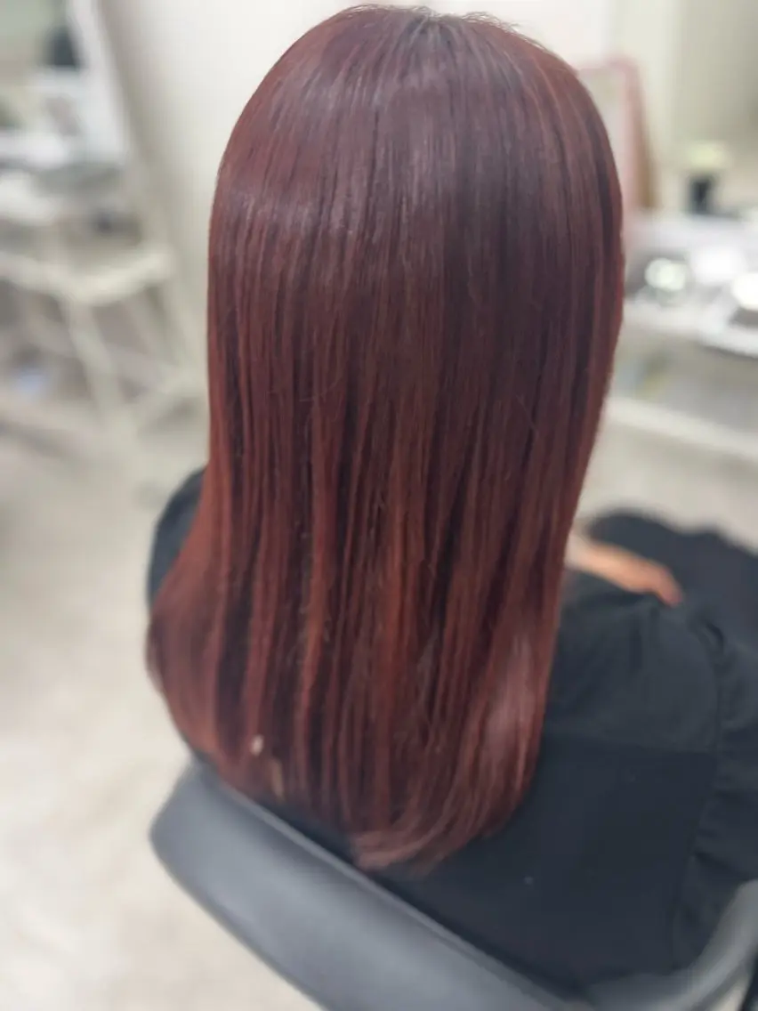 セミロング カラー ブリーチ ダブルカラー ブリーチなしカラー カット ヘアカラー トリートメント 🫧ぷる艶カラー🫧 Yuubi🦩のヘアスタイル
