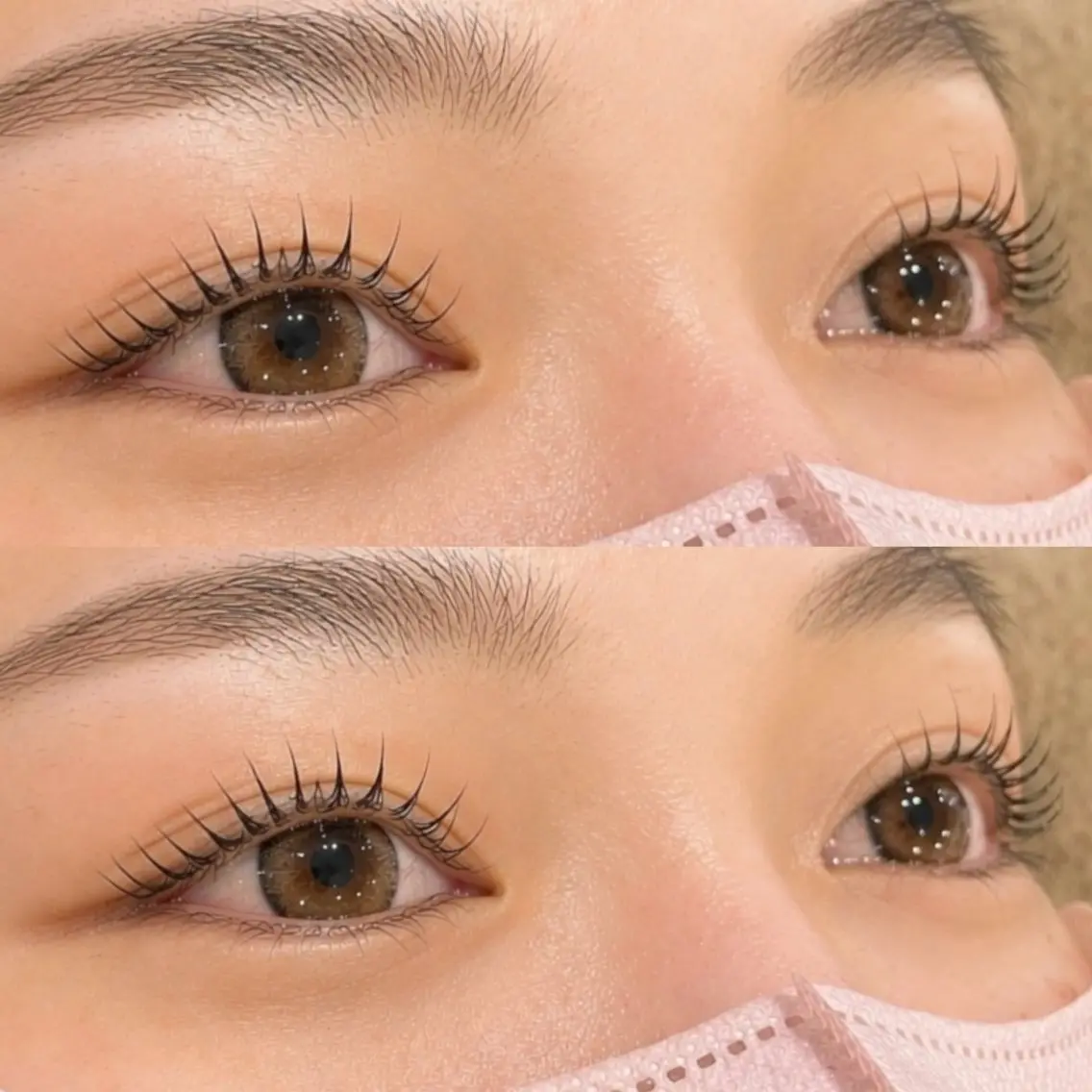 【 ご新規様限定 】🤍束感 パリジェンヌ or まつ毛パーマ + 眉毛Wax脱毛🤍 美容液コーティング込みの写真