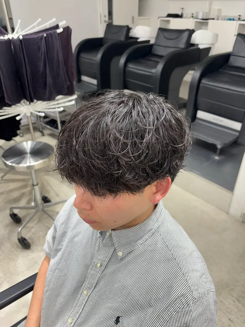 ショート パーマ メンズ カット パーマ 名古屋メンズパーマ /松井生のヘアスタイル