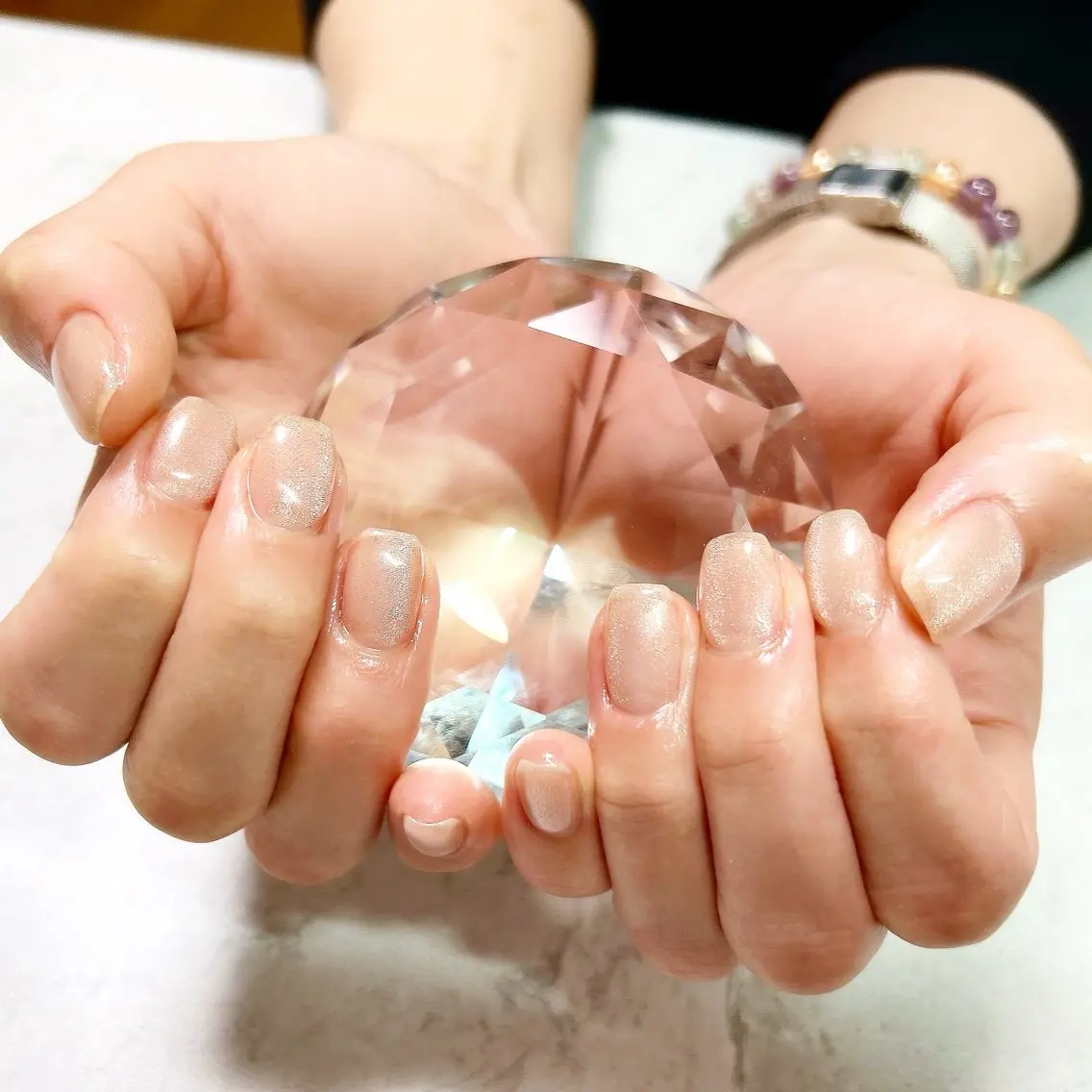 ネイル クリアネイル マグネットネイル private salon Reiのネイルデザイン