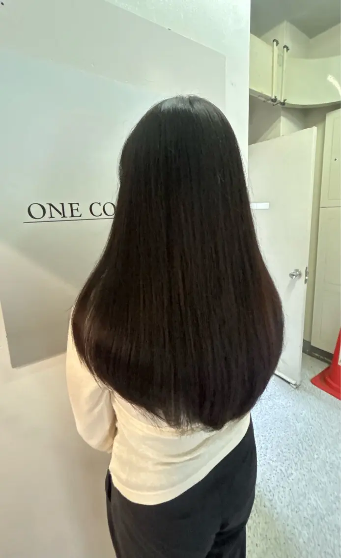 ロング カラー レイヤーカット 骨格/顔型/伏見/ 佐藤 里菜のヘアスタイル