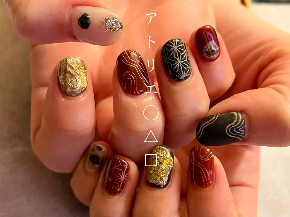 ネイル ニュアンスネイル ハンドネイル アトリエ ○△□のネイルデザイン