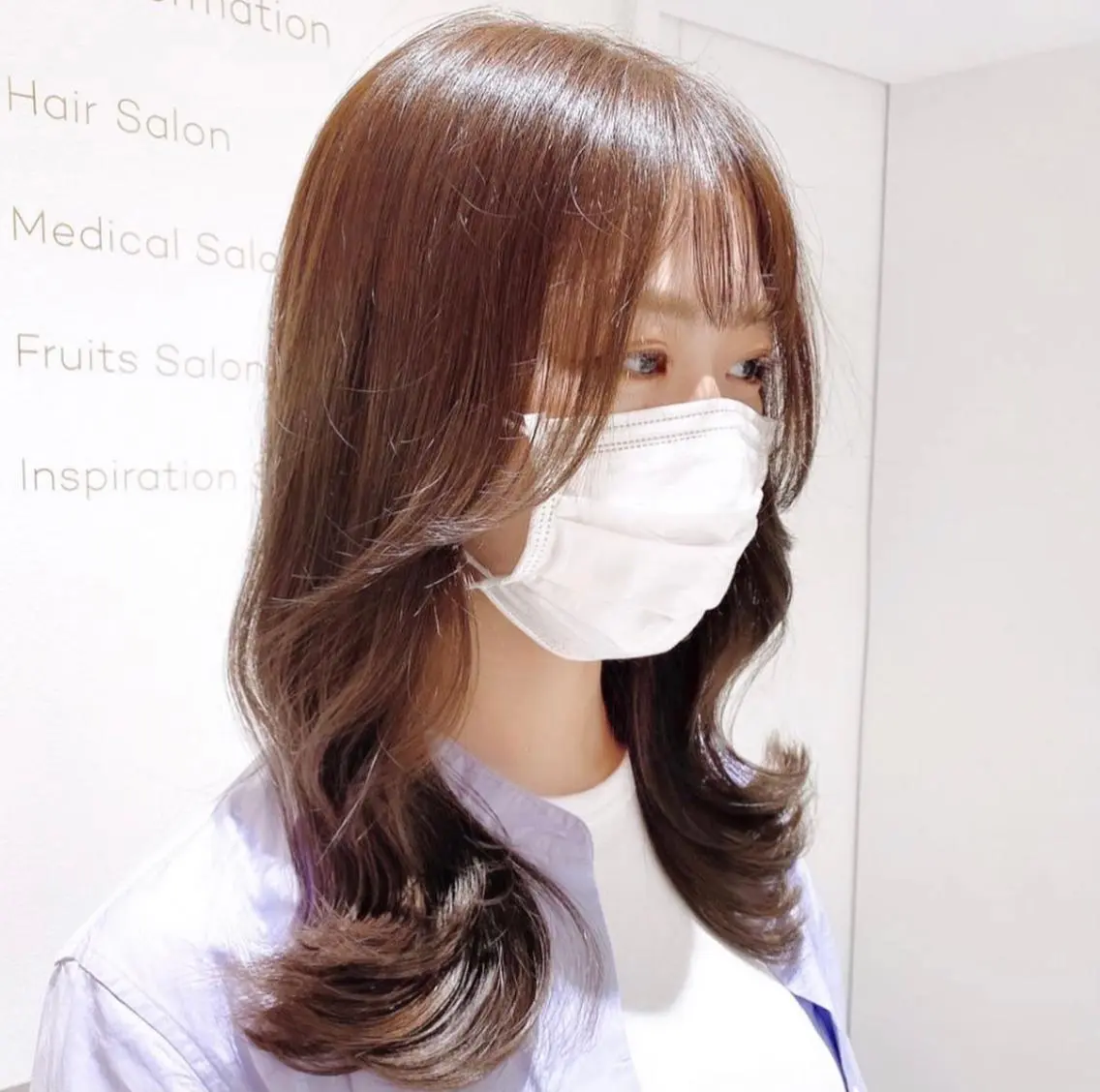 セミロング カット ヘアカラー トリートメント 韓国くびれレイヤー 🇰🇷はづきのヘアスタイル