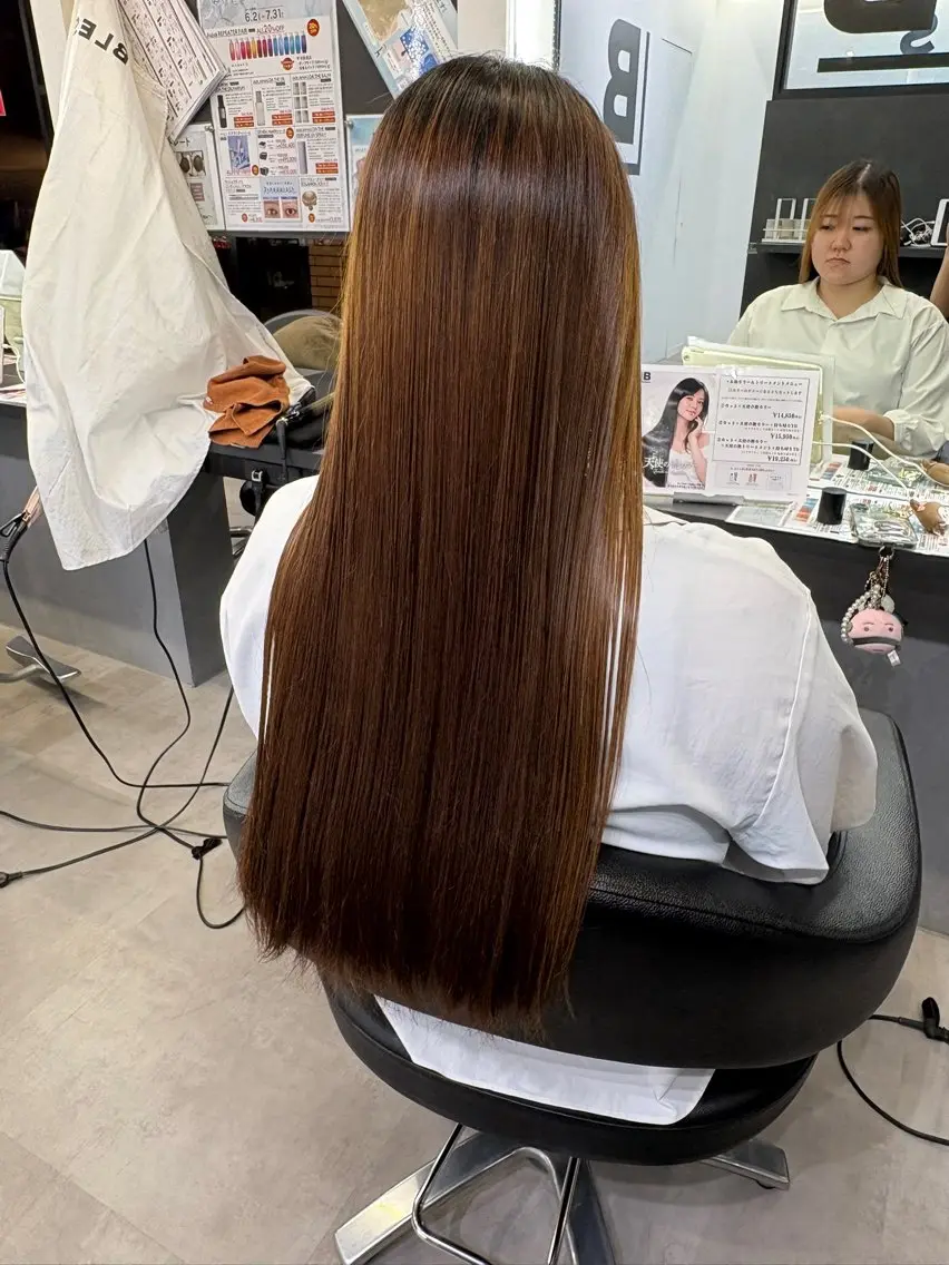 ロング 縮毛矯正 BLESS AOIのヘアスタイル