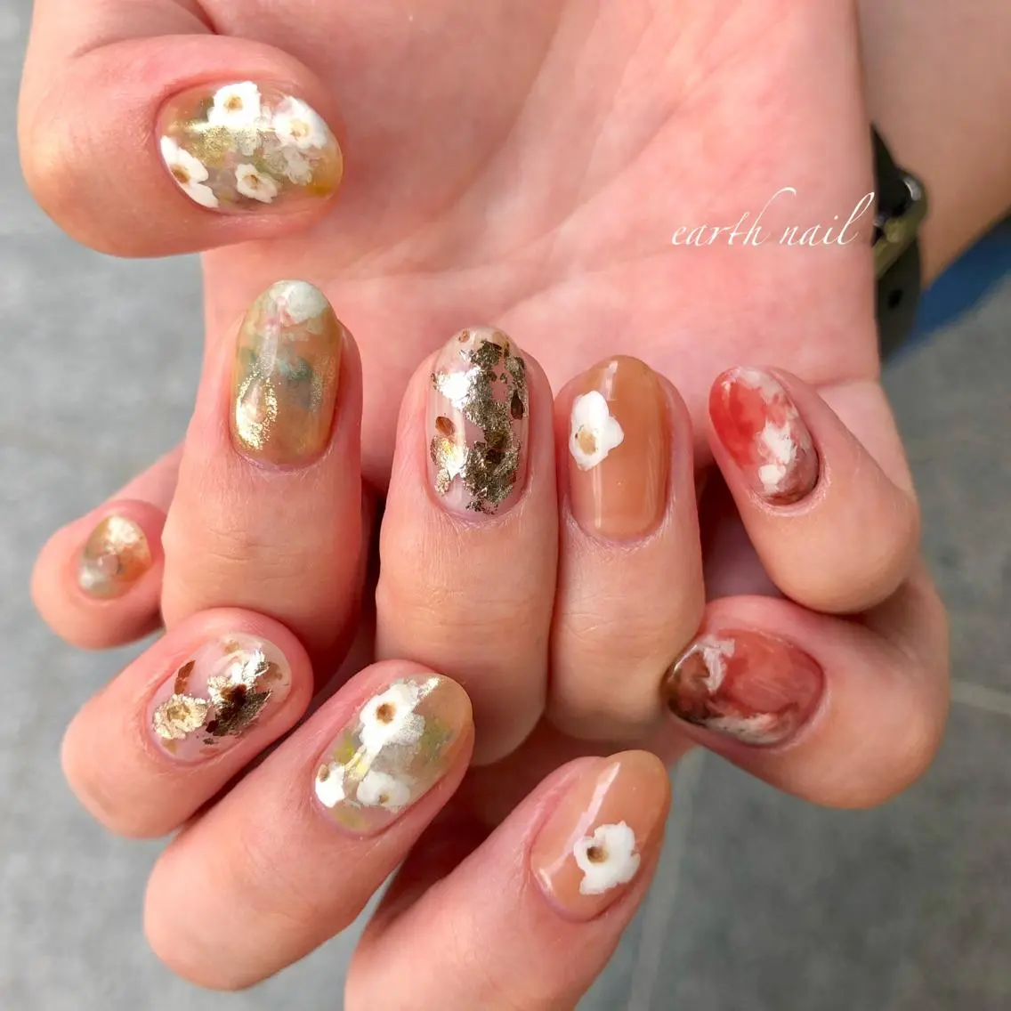 ネイル アートネイル ハンドネイル 🧁🥕 asukaのネイルデザイン