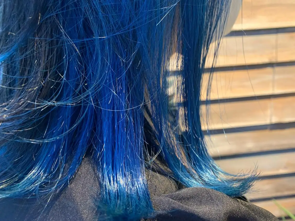 セミロング カラー ヘアカラー あべ ゆうかのヘアスタイル