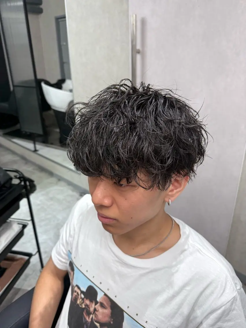 パーマ メンズ メンズパーマ メンズ特化🔥池袋 藤田孝太郎のヘアスタイル