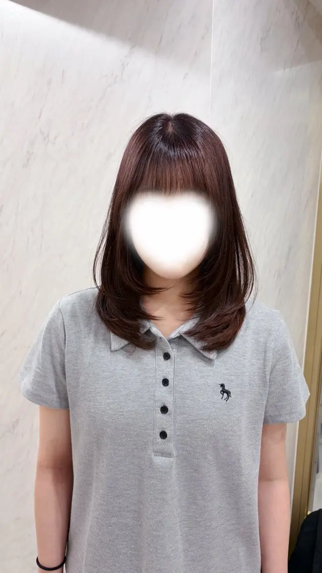ミディアム カラー ラベンダーカラー レイヤーカット ヘアカラー トリートメント 🏹MIYU¦抜け感 ×柔らかカラーのヘアスタイル