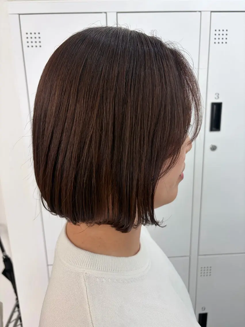 ショート 【暖色系艶髪×ボブ】 🍒kaede🍒のヘアスタイル