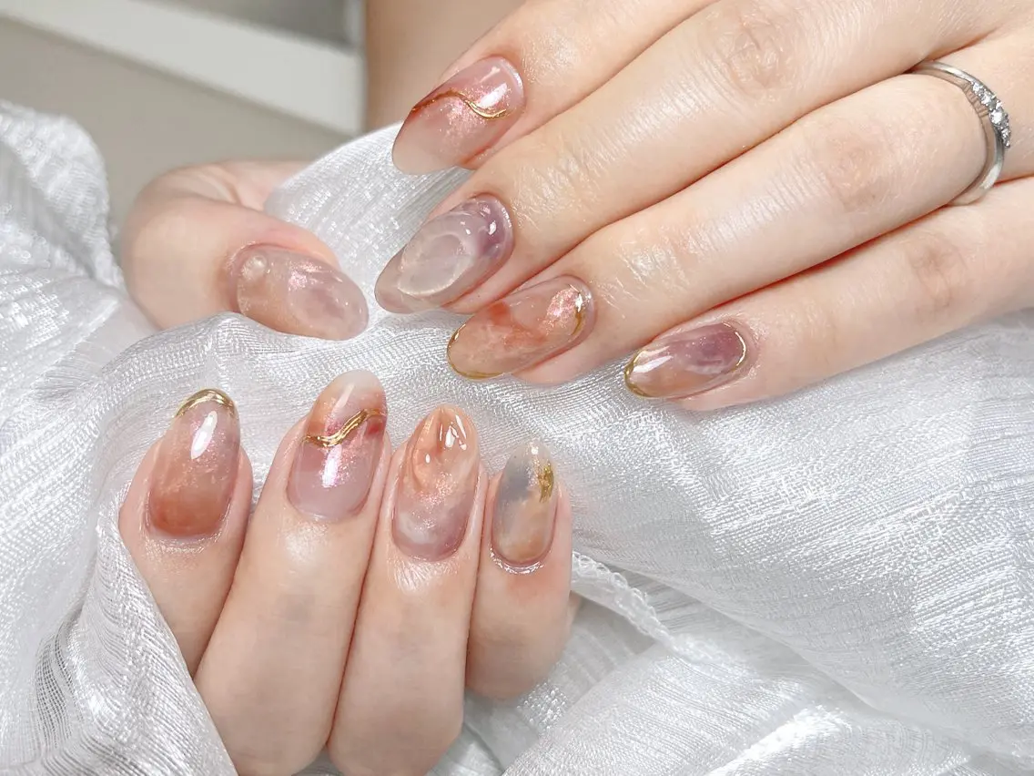 ネイル ハンドネイル 🎀ネイルサロン エクラYUI🎀のネイルデザイン