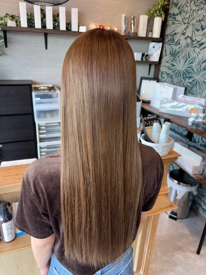 ロング ヘアカラー 艶カラー🩰矯正🪄 marina🕯️のヘアスタイル