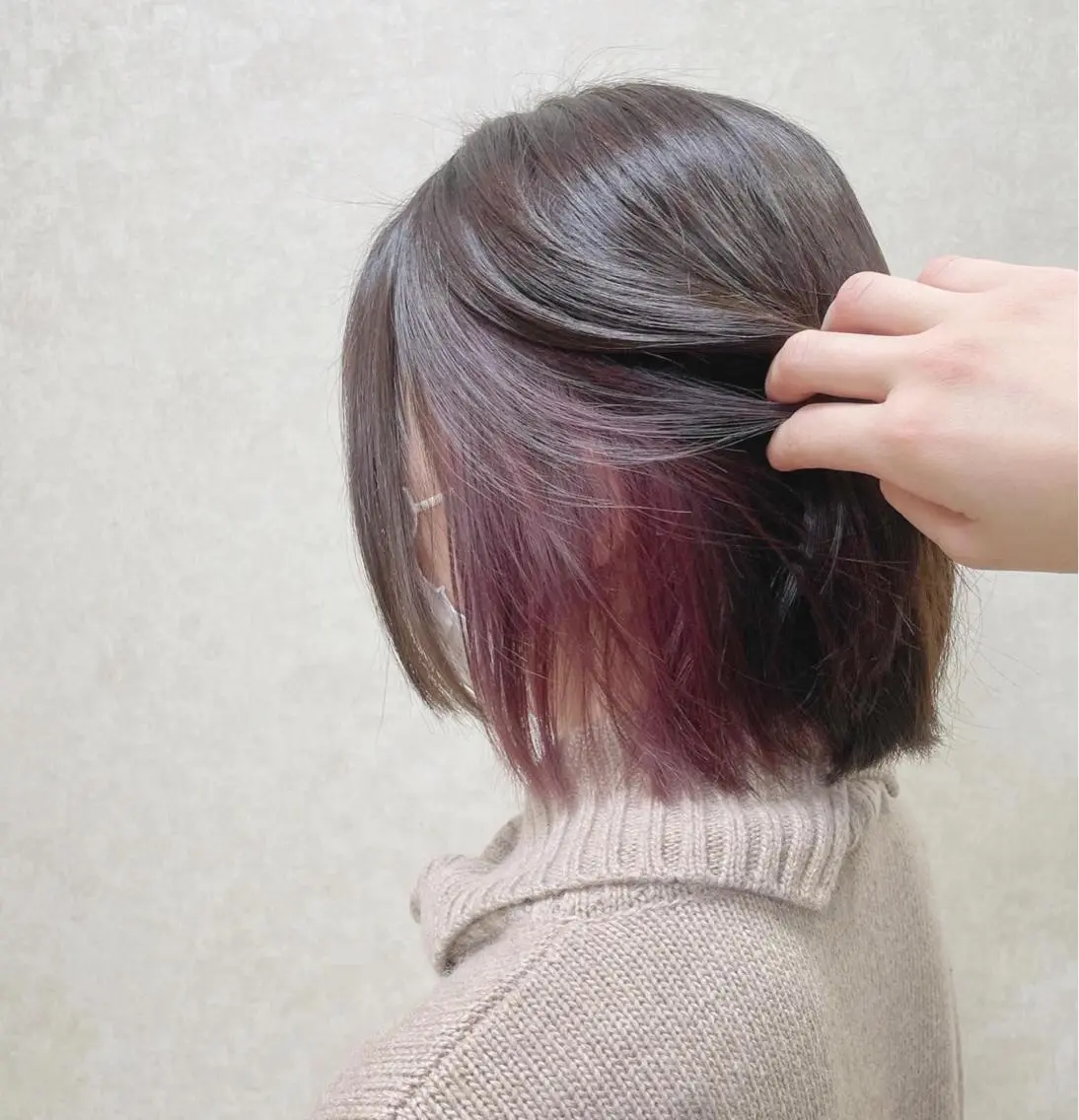 ミディアム ヘアカラー 前田 菜奈子のヘアスタイル