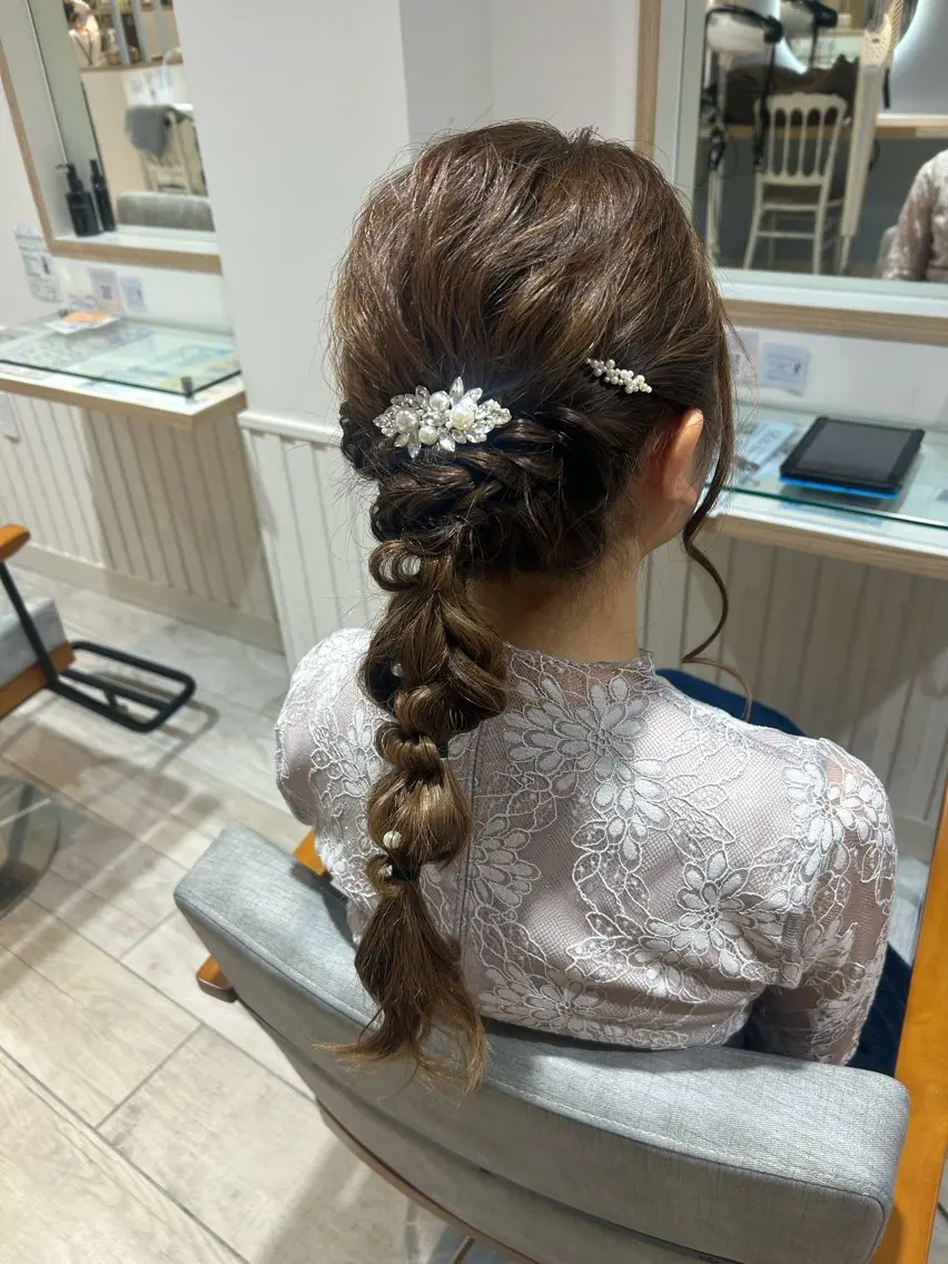 💍結婚式やイベント前に💍ヘアセット💍の写真