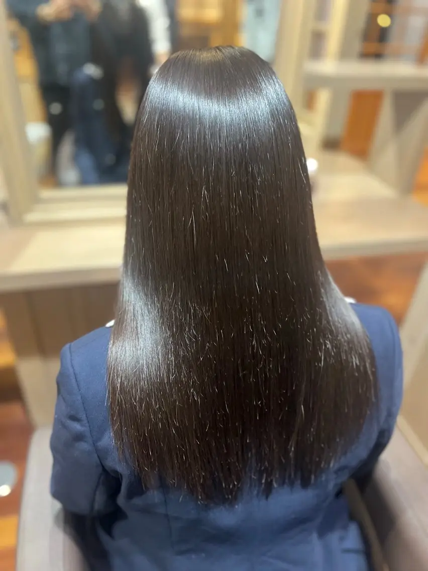 ロング 縮毛矯正 トリートメント 近藤 正充のヘアスタイル