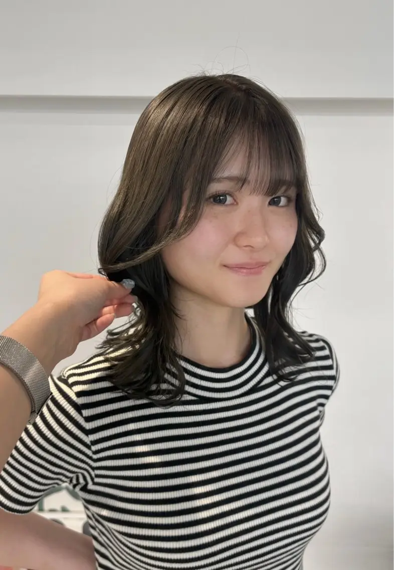 セミロング カラー ヘアカラー 【sica】 チナのヘアスタイル