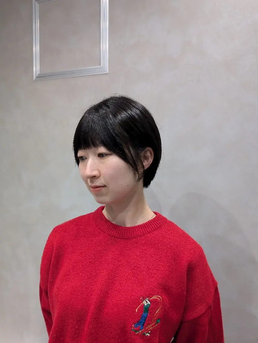ショート カラー ショートボブ ボブ 顔周りカット 似合わせカット ショートヘア 髪質改善/ 上村旺武のヘアスタイル